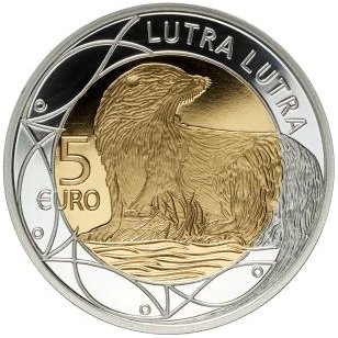 LUXEMBOURG 5 EURO EUROPEAN OTTER 2011
